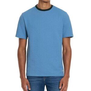 NEW Scotch & Soda Men's XL Textured Blue T-Shirt